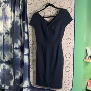 Banana Republic Classic Navy Midi Dress